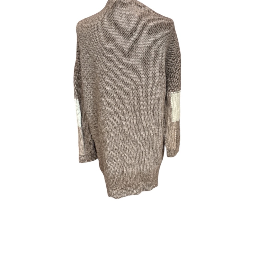 Johnny Was Alpaca Brown and Cream Women's Sweater - Picture 2 of 12